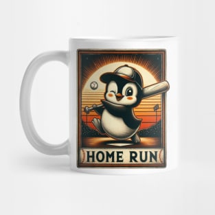 Penguin baseball player Mug